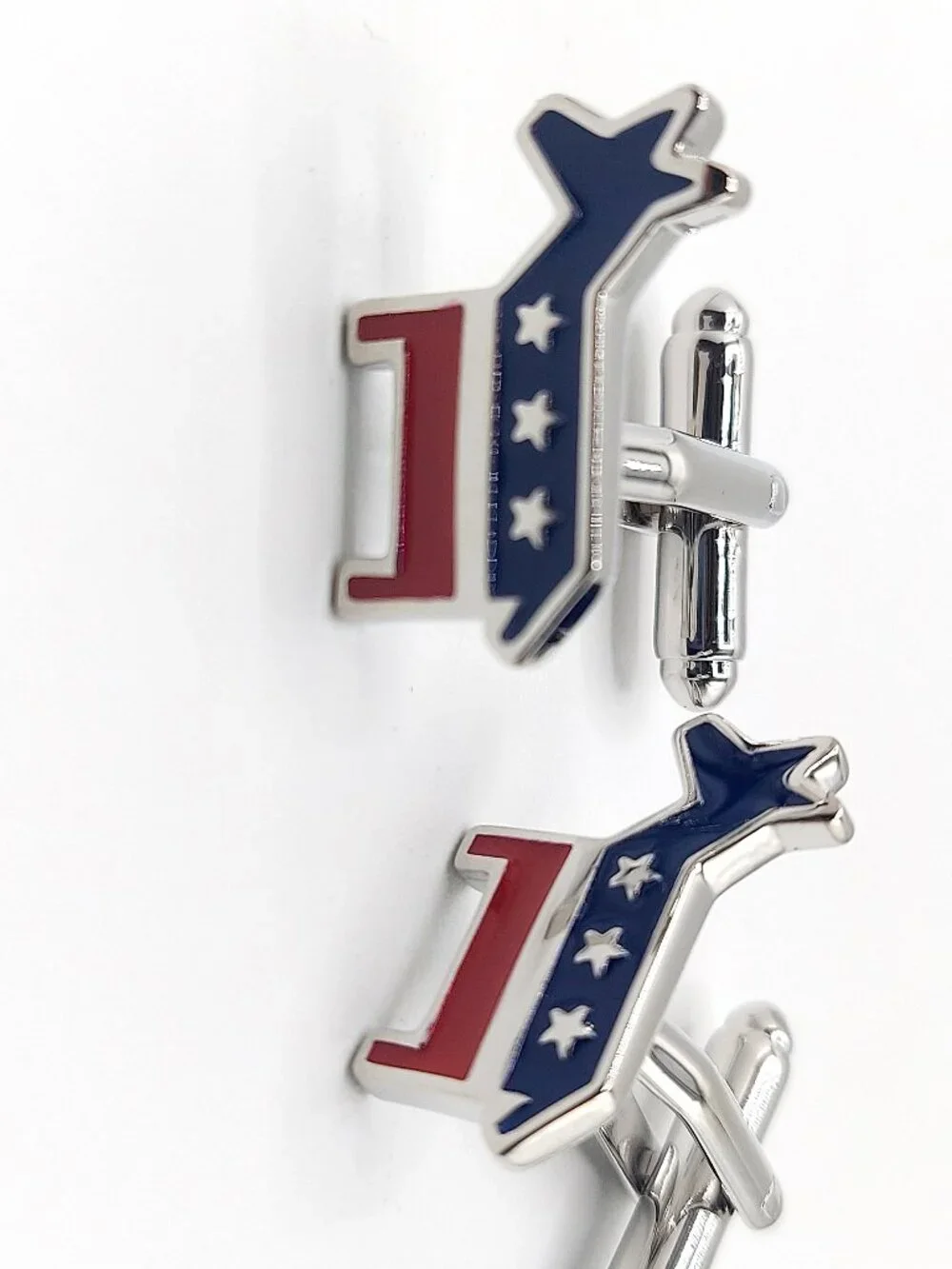 Democrat Party Donkey Cufflinks Links Father's Day Political Novelty Gift USA